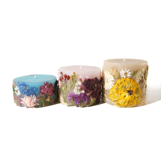 710candle ボタニカルキャンドル 北海道・道南の花を用いた手づくり