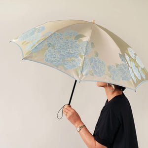折りたたみ傘　使用イメージ<br>日傘としても活躍のUVカット（90％以上）加工