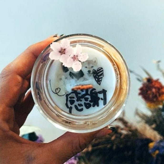 710candle オーダーメイド メッセージキャンドル 感謝のメッセージが