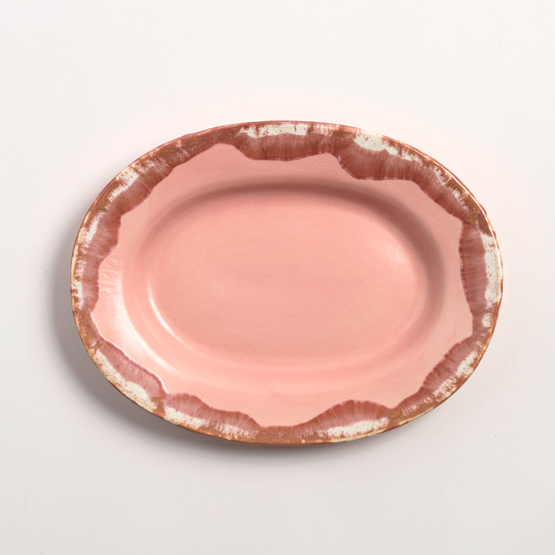 【HANA】ラウンドオーバル[14347]変更１０点 NAOKO HATA CERAMICS 食卓の主役になる釉薬の表情とポップカラー