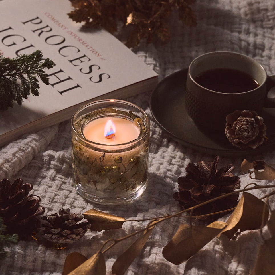 火を灯して30分ほどすると、メッセージが浮かびあがります