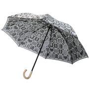 折りたたみ傘：親骨の長さ 55㎝　直径 90㎝　全長 68㎝　収納時の全長 41㎝<br>織生地の魅力感じる裏地の美しさ