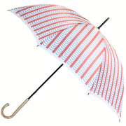 長傘（ピンク）：親骨の長さ 60㎝　直径 98㎝　全長 88㎝<br>北欧の著名デザイナーのテキスタイルデザイン「DRAPES」