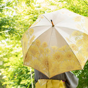 長傘　使用イメージ<br>日傘としても活躍のUVカット（90％以上）加工