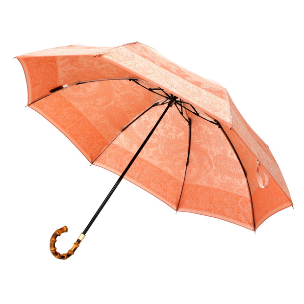 折りたたみ傘：親骨の長さ 55㎝　直径 93㎝　全長 66㎝　収納時の全長 32㎝<br>織生地の魅力感じる裏地の美しさ