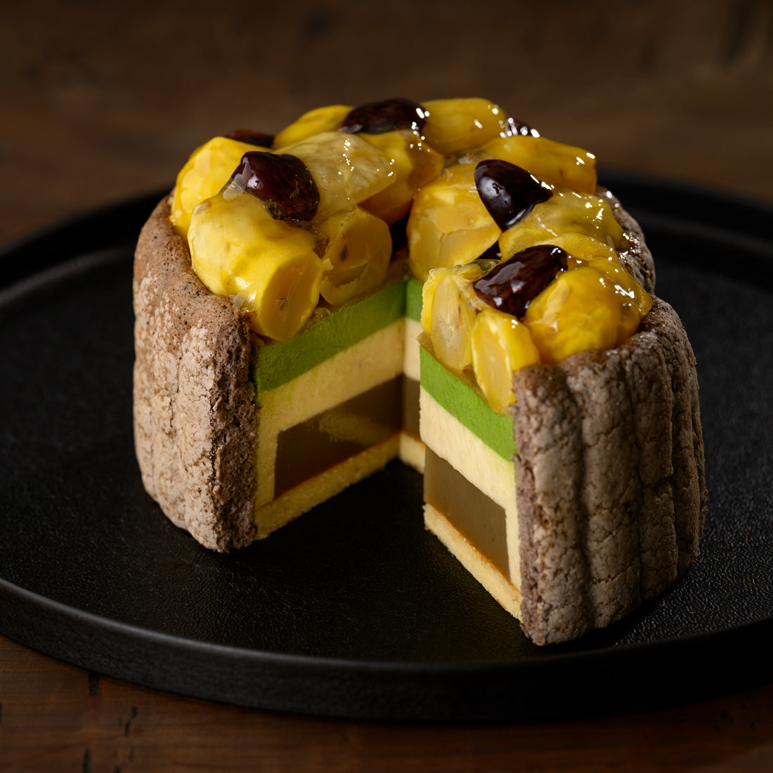 小サイズ：栗羊羹・栗のムース・抹茶のムース・栗餡のハーモニー