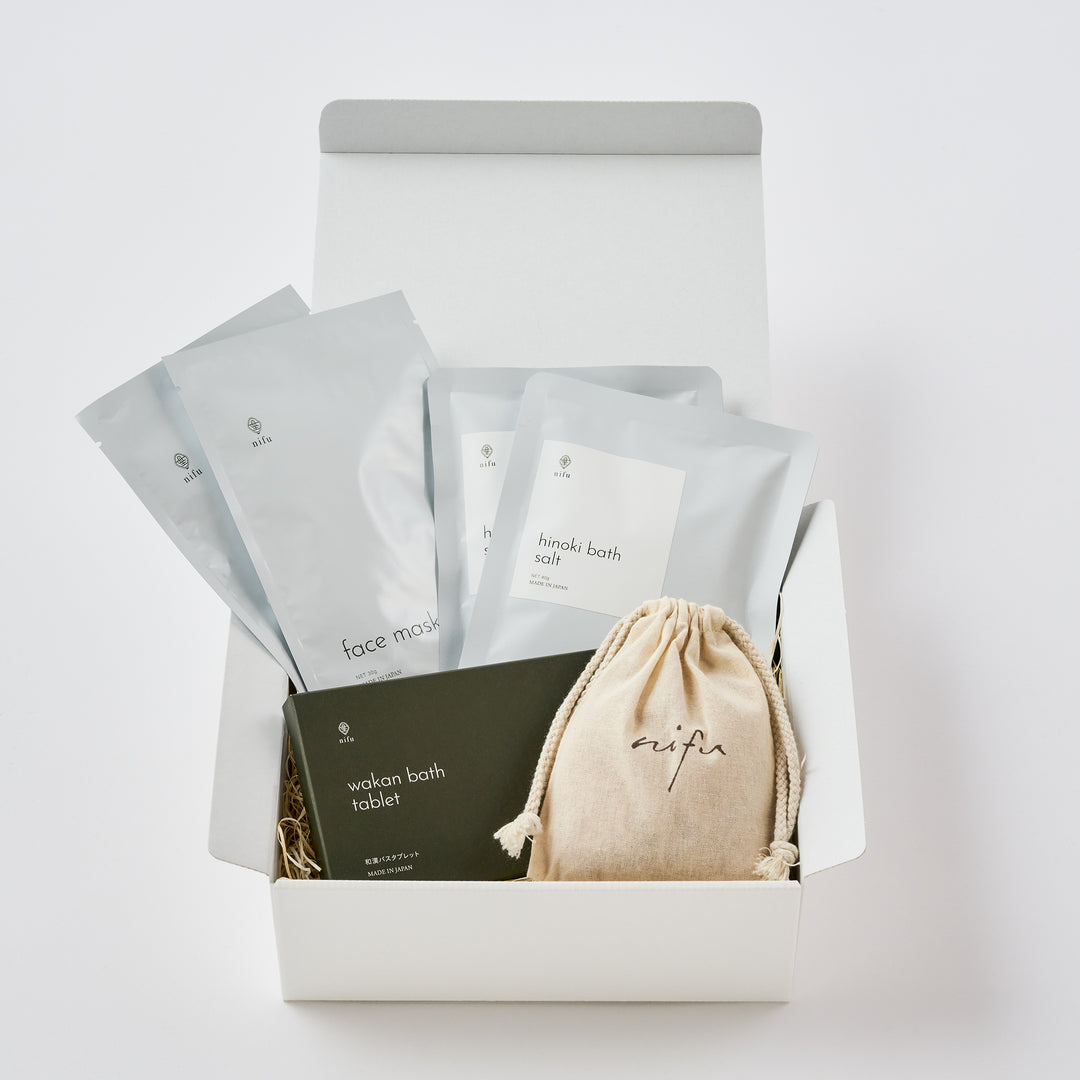 nifu 「お試し美肌セット」「アロマお風呂セット」 – By Emotion