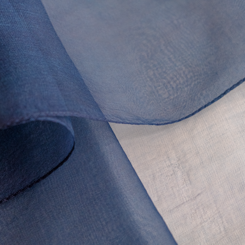 藍<br>絹100%<br>約50×180cm