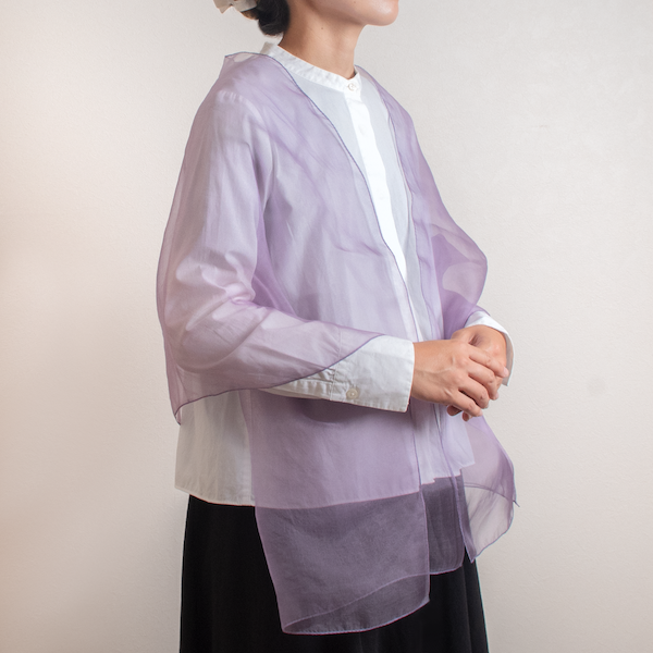 紫根<br>絹100%<br>約50×180cm