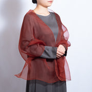 茜<br>絹100%<br>約50×180cm