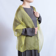 野人参<br>絹100%<br>約50×180cm