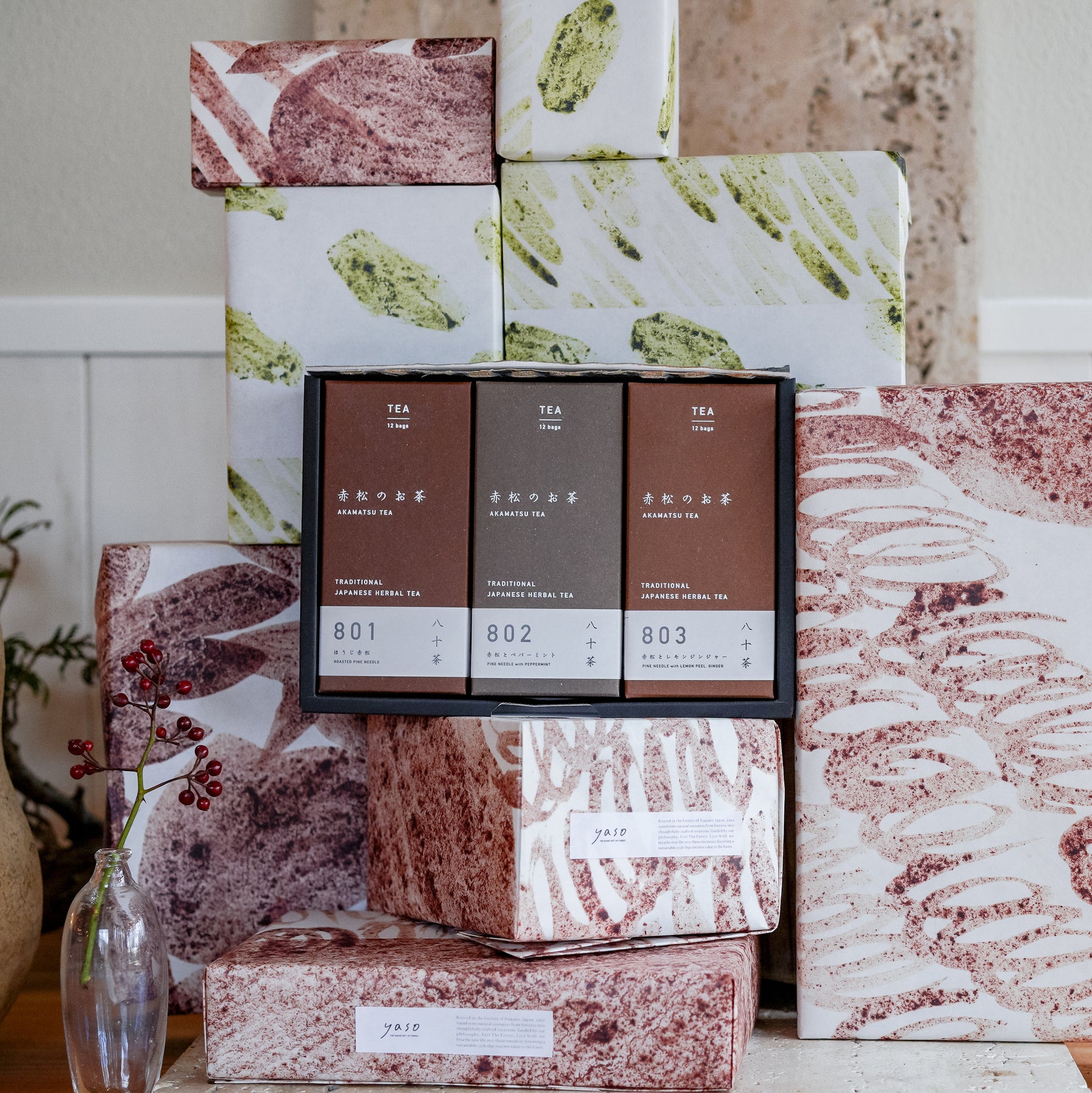 yaso 貴重な国産赤松使用 「八十茶のセット」 – By Emotion