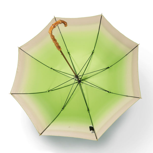 フレッシュグリーン<br>傘の中でやわらかく光が回る仕組み