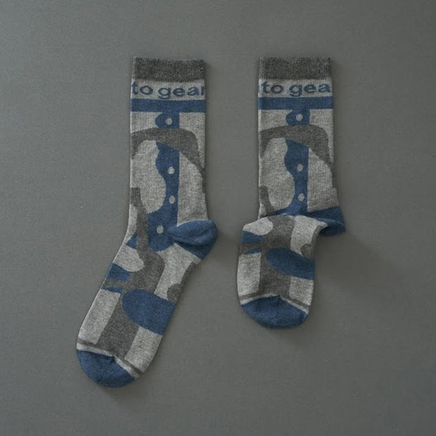 STE４<br>pattern socks / AIR JEAN（grey）