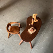 KOMA Baby Table（ウォルナット）｜角のない木製キッズローテーブル
