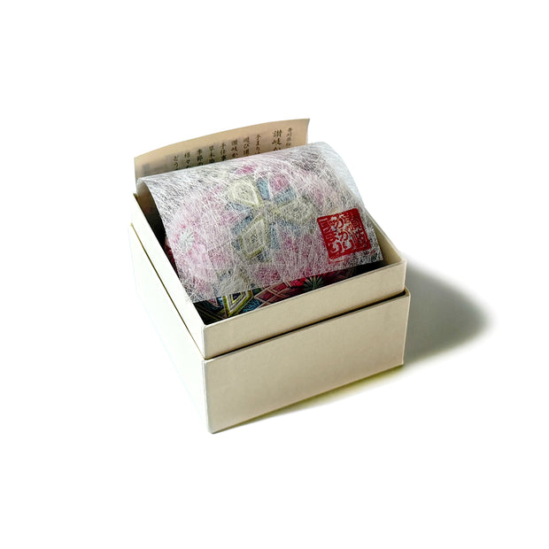 三菱と菊（円周24cm）　箱イメージ