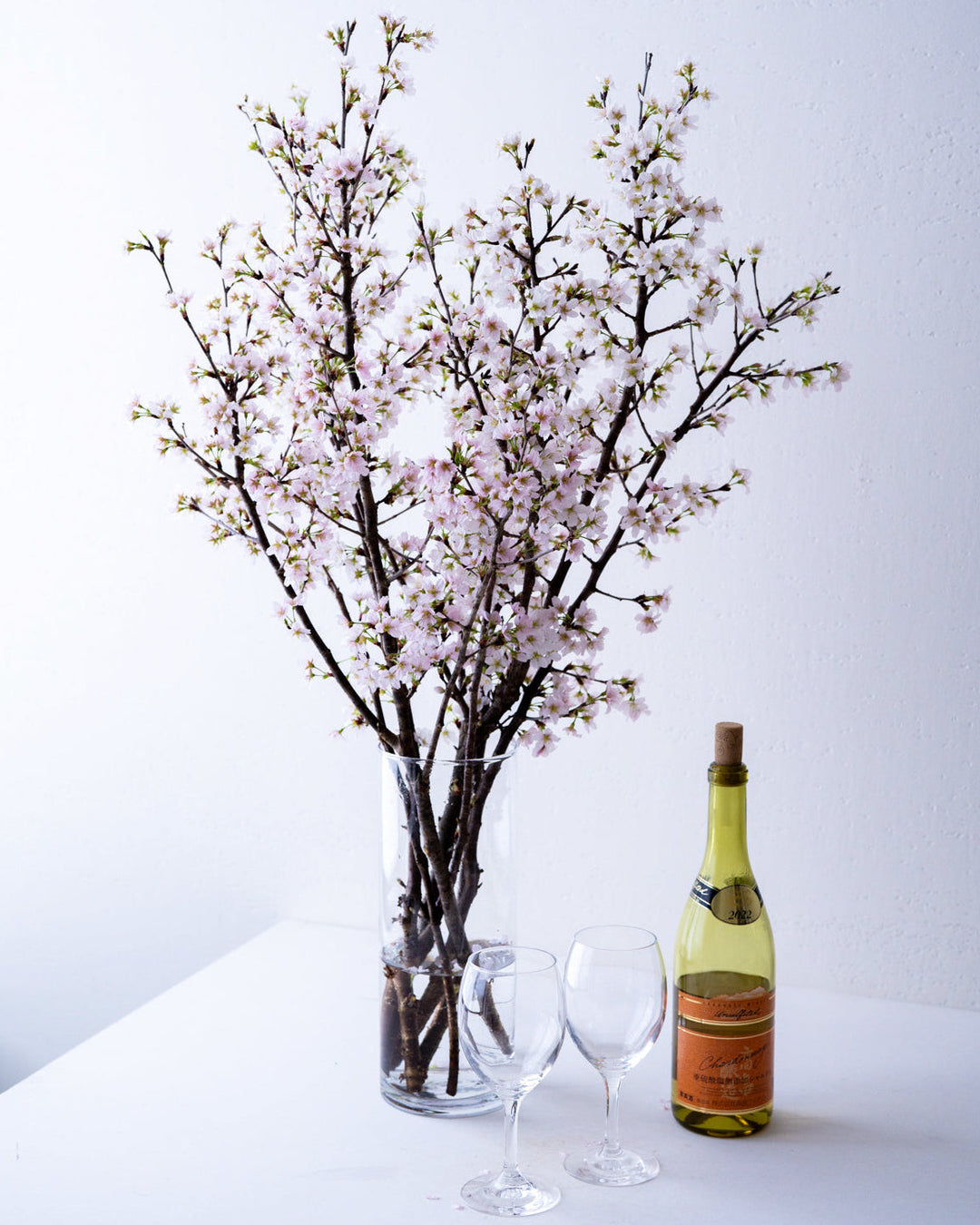 石木花 啓翁桜（ガラス花瓶セット） お部屋で楽しむ、早春の桜。 – By