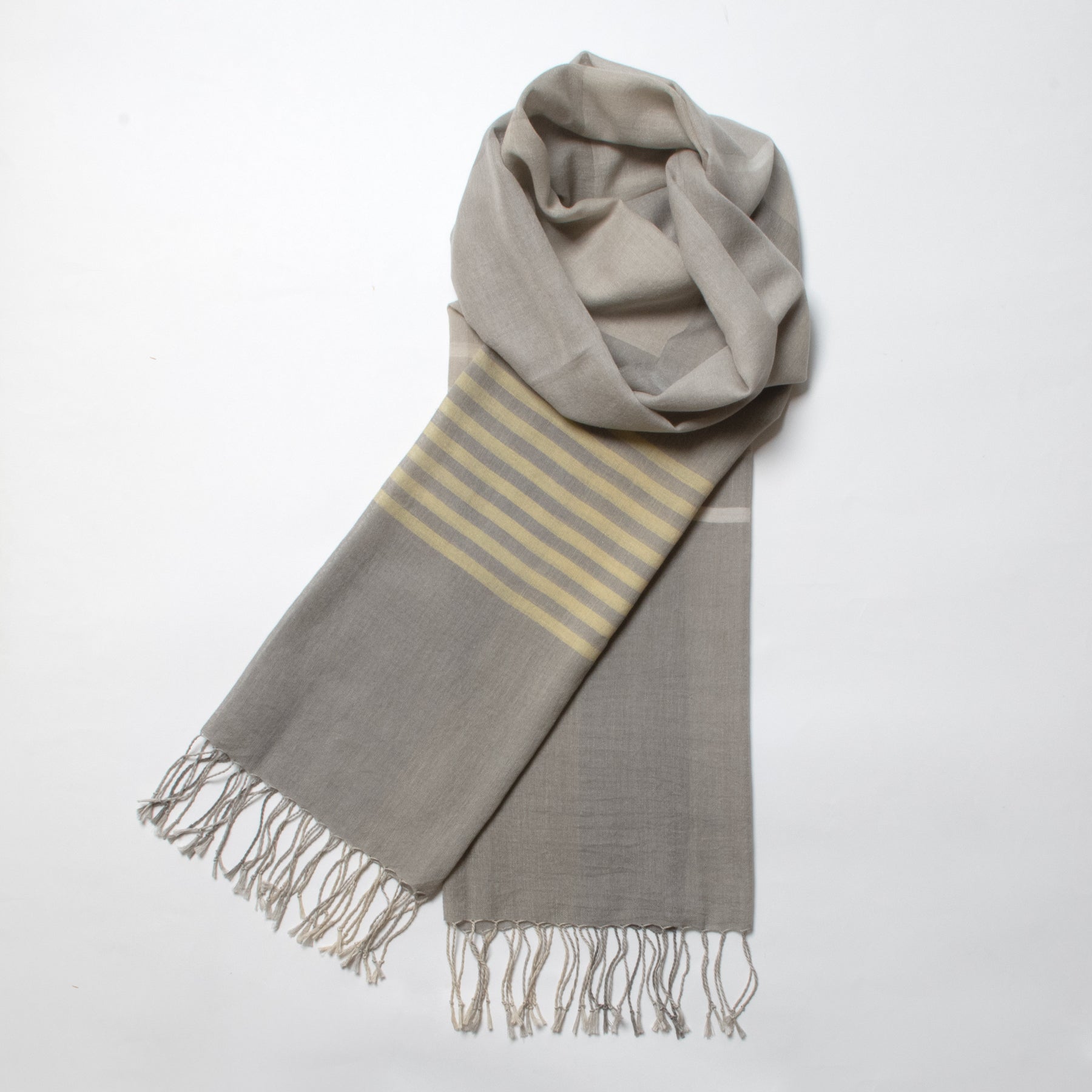 玄鳥<br>約59×200cm<br>絹65%・オーガニックコットン35%