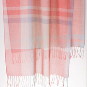 花桃<br>約59×200cm<br>絹65%・オーガニックコットン35%