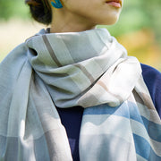 穀雨<br>約59×200cm<br>絹65%・オーガニックコットン35%