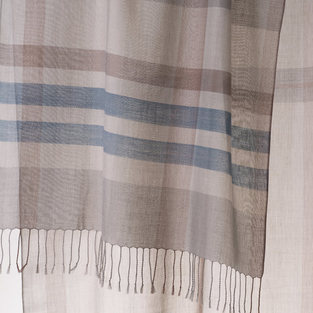 穀雨<br>約59×200cm<br>絹65%・オーガニックコットン35%