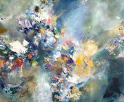 「あの時の華」<br>
幅727×高さ606×奥行17mm（F20）<br>
制作年：2024年<br>
Oil, Acrylic, mixed media on canvas<br>
額装はありません。