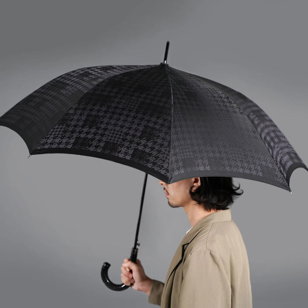 槙田商店 晴雨兼用傘（折りたたみ・長傘）monotone 千鳥チェック