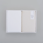 なめらかバンガロールorganic<br>バスタオル２枚（オフホワイト、キナリ）