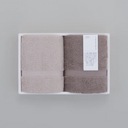 しっかりサマルカンド<br>フェイスタオル２枚（ベージュ、グレージュ）