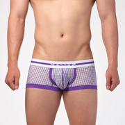 パープル　前面<br>モデル着用サイズ：L<br>（身長180cm/体重70kg/ヒップ91cm）