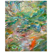 「薫風」<br>
幅500×高さ606×奥行20mm（F12）<br>
制作年：2024年<br>
Acrylic color, mixed media on canvas<br>
額装はありません。