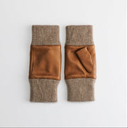 カラー：LUGGAGE<br>素材：羊革 / カシミヤ<br>サイズ：21cm<br>日本製