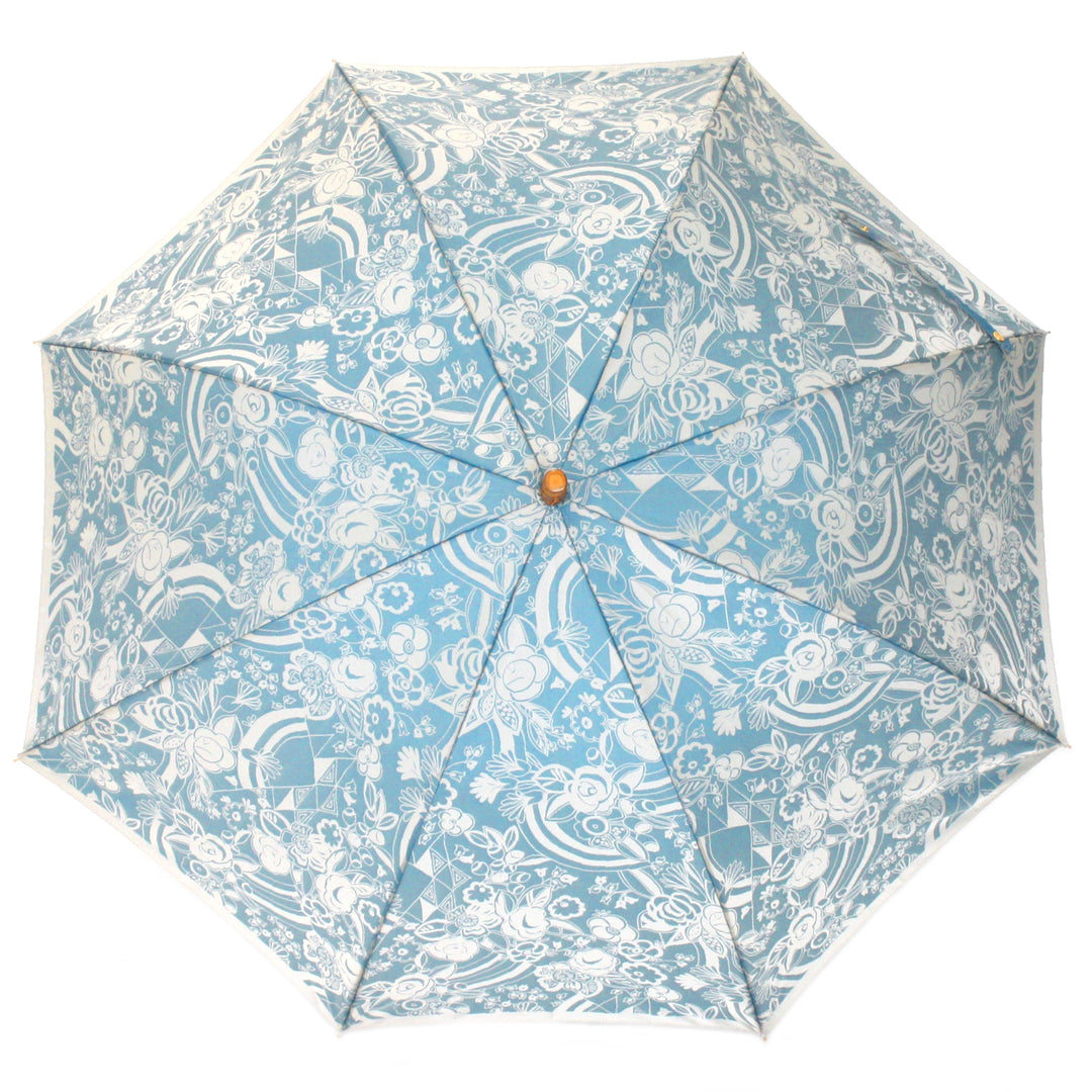 【未使用品】槇田商店 傘 kirie ペイズリー ブルー 晴雨兼用 長傘 槙田商店 晴雨兼用傘（折りたたみ・長傘） kirie 更紗 – By Emotion