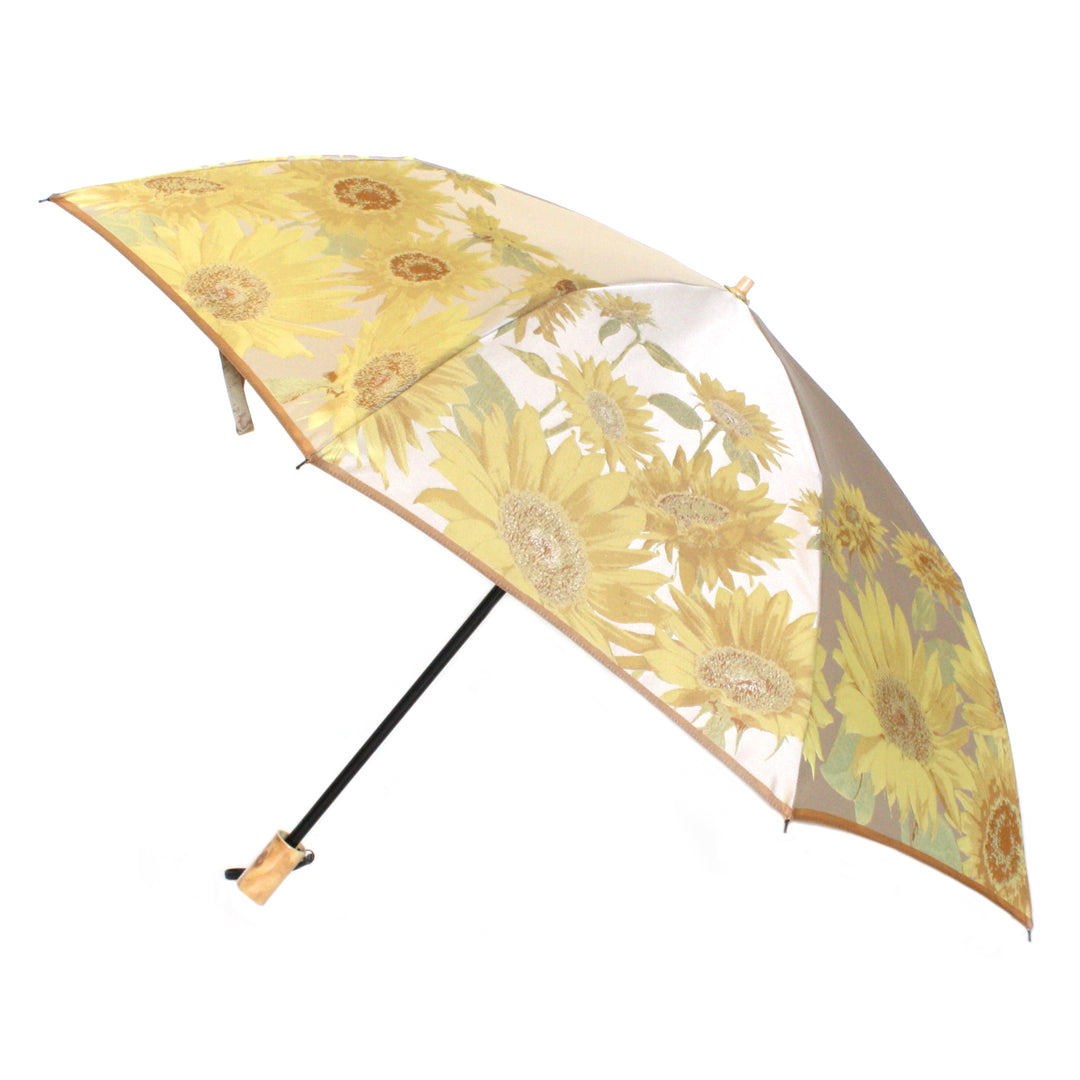 槙田商店 晴雨兼用傘（折りたたみ・長傘）絵おり 向日葵 – By