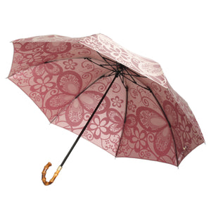 折りたたみ傘：親骨の長さ 55㎝　直径 93㎝　全長 66㎝　収納時の全長 32㎝<br>織生地の魅力感じる裏地の美しさ