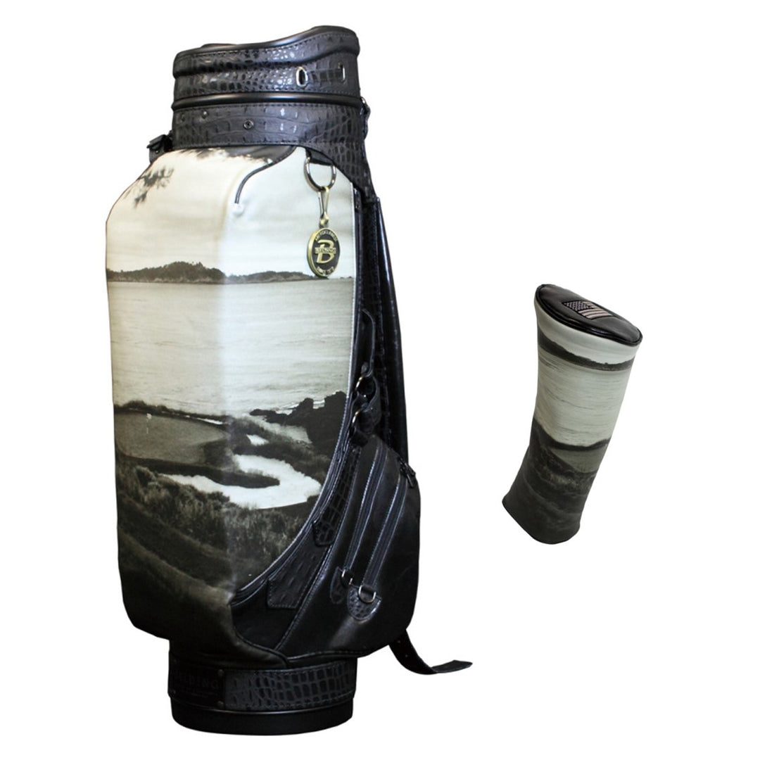 ペブルビーチ　キャディバッグ このキャディバッグ「何柄」かわかりますか? ヒントは“世界的名コース