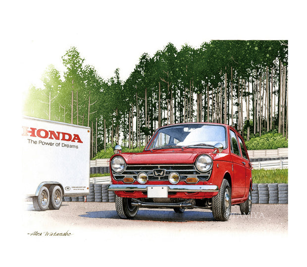 Honda N360/水彩画