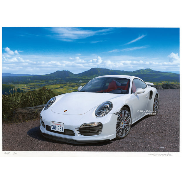 Porsche 911 turbo/アクリル画