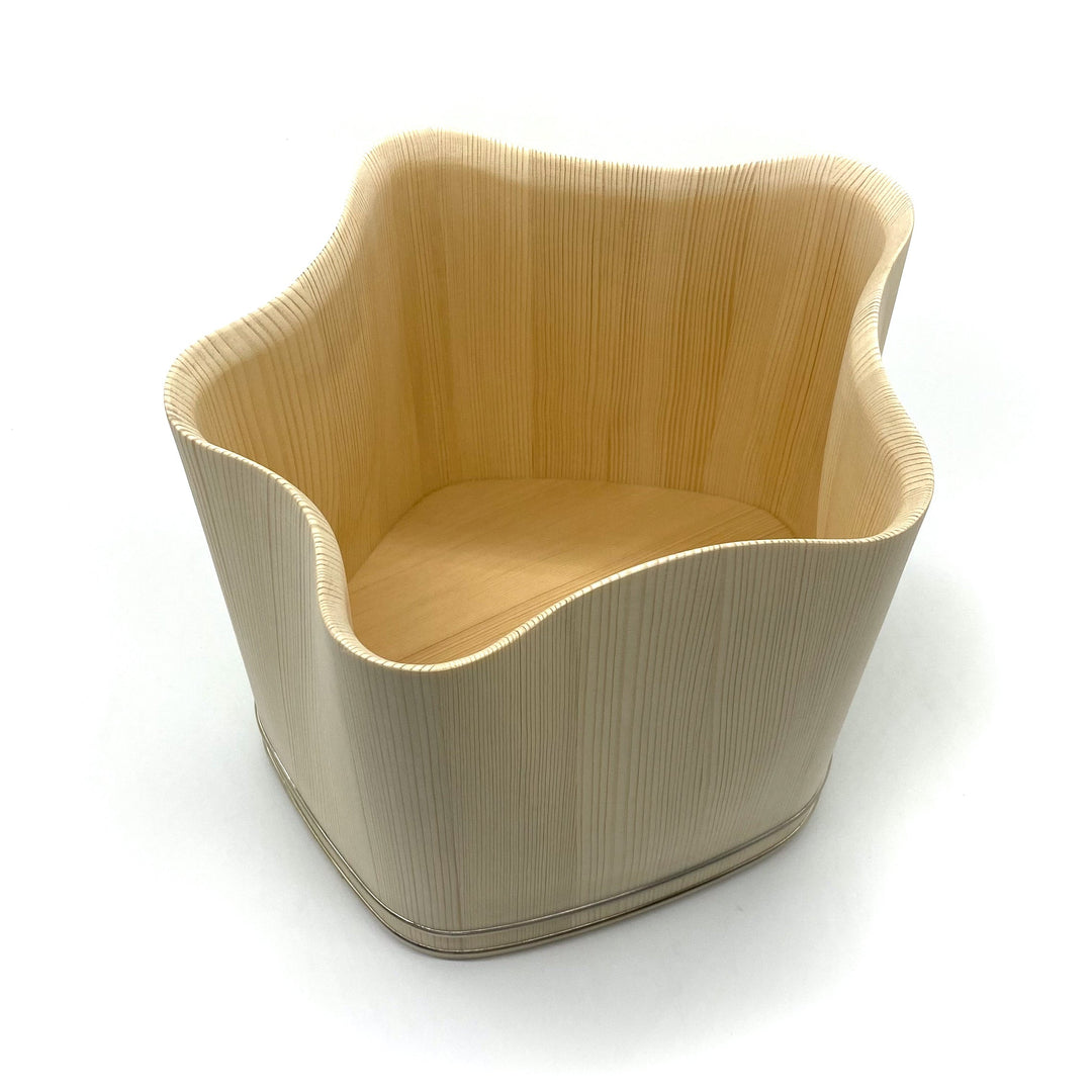 中川木工芸 シャンパンクーラー「WAVE」＋ 滝澤酒造 「菊泉ひとすじ